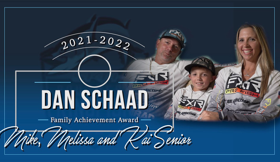 The Senior Family is awarded the Dan Schaad Family Achievement Award.